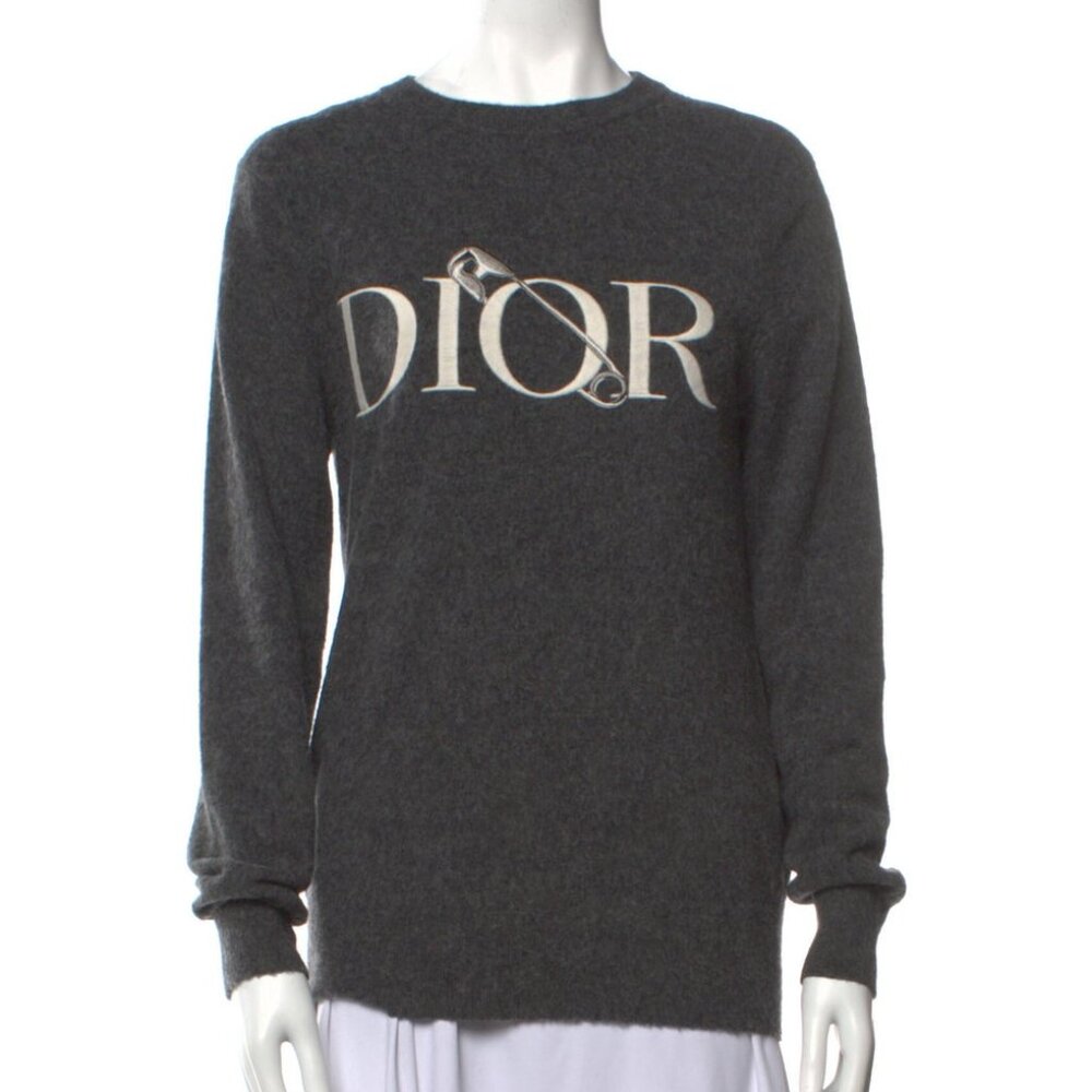 DIOR MEN Virgin Wool Graphic Print Pullover DIORM27975